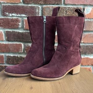 Kork-Ease Womens Jewel Boot in Burgandy Suede Sz 7